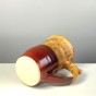 Kubek rękodzieło handmade kasztan