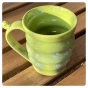 2 ręcznie robiony kubek ceramiczny spirala w odcieniach zieleni zielony - POTERIA.webp
